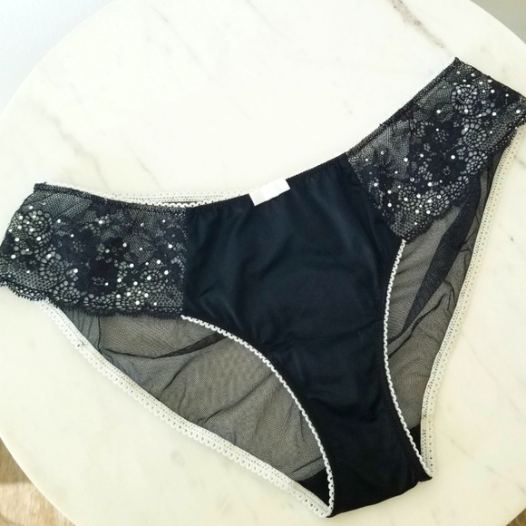 Victoria's Secret Vintage Sexy little Things Rhinestone Crystal Keyhole PantyNWT - Picture 13 of 16